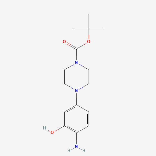 tert-butyl 4-(4-amino-3-hydroxyphenyl)piperazine-1-carboxylate (CAS: 1267666-50-1) - Related Chemical Product