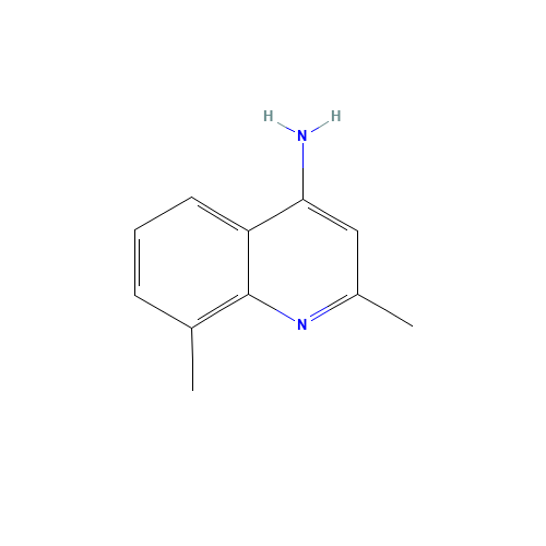 2,8-dimethylquinolin-4-amine (CAS: 51617-12-0) - Chemical Structure and Molecular Formula 