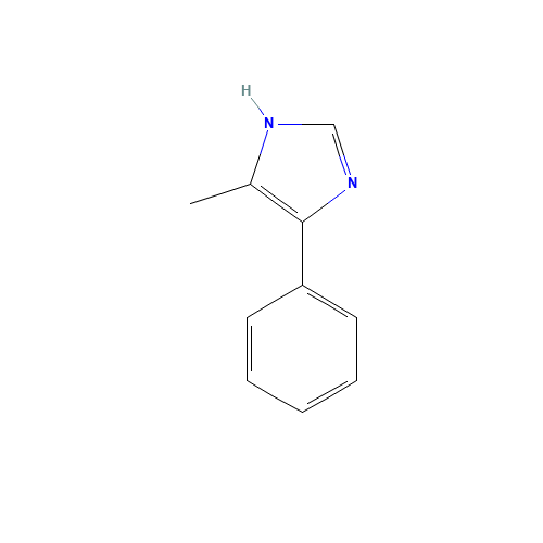 5-methyl-4-phenyl-1H-imidazole (CAS: 826-83-5) - Chemical Structure and Molecular Formula 
