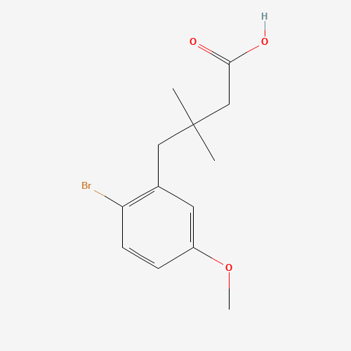 4-(2-bromo-5-methoxyphenyl)-3,3-dimethylbutanoic acid (CAS: 256222-46-5) - Related Chemical Product