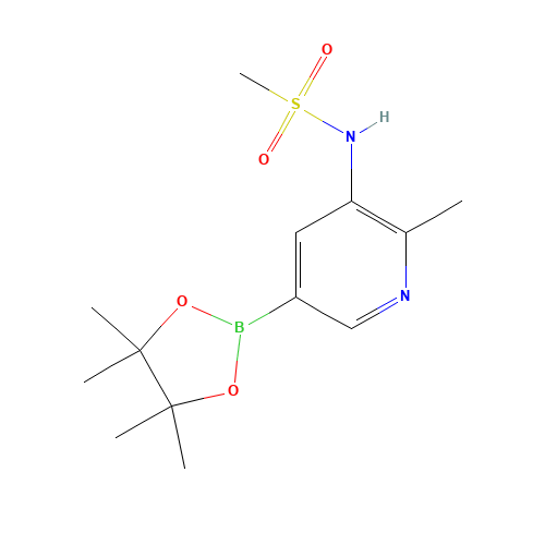 N-[2-methyl-5-(4,4,5,5-tetramethyl-1,3,2-dioxaborolan-2-yl)pyridin-3-yl]methanesulfonamide (CAS: 1257554-05-4) - Related Chemical Product