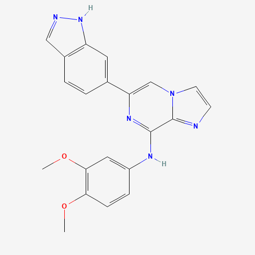 N-(3,4-dimethoxyphenyl)-6-(1H-indazol-6-yl)imidazo[1,2-a]pyrazin-8-amine (CAS: 1229206-47-6) - Related Chemical Product