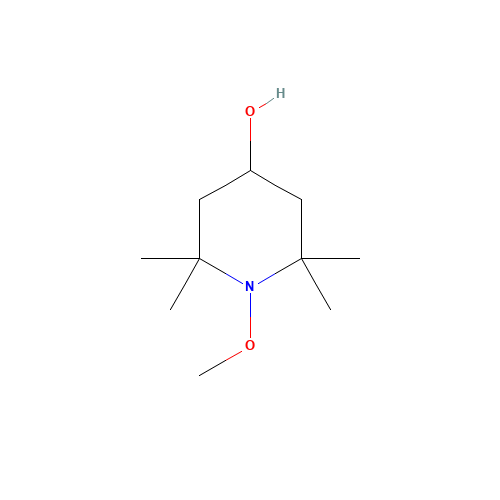 1-methoxy-2,2,6,6-tetramethylpiperidin-4-ol (CAS: 122586-72-5) - Chemical Structure and Molecular Formula 