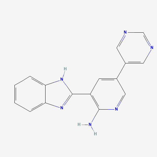3-(1H-benzimidazol-2-yl)-5-pyrimidin-5-ylpyridin-2-amine (CAS: 1261220-45-4) - Related Chemical Product