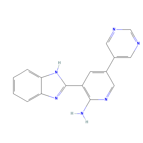 3-(1H-benzimidazol-2-yl)-5-pyrimidin-5-ylpyridin-2-amine (CAS: 1261220-45-4) - Related Chemical Product
