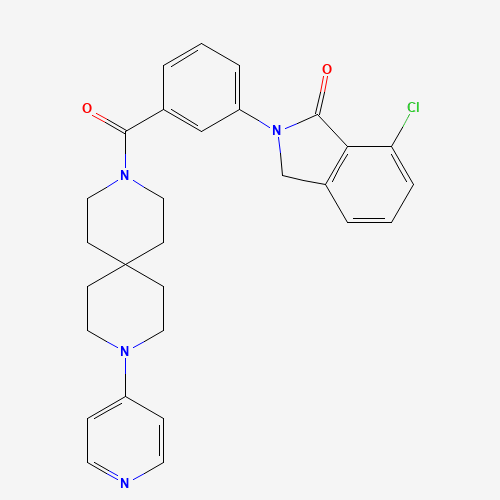 7-chloro-2-[3-(9-pyridin-4-yl-3,9-diazaspiro[5.5]undecane-3-carbonyl)phenyl]-3H-isoindol-1-one (CAS: 913064-47-8) - Related Chemical Product