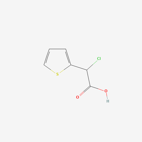 2-chloro-2-thiophen-2-ylacetic acid (CAS: 1226148-82-8) - Chemical Structure and Molecular Formula 