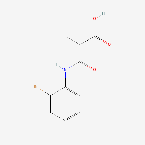 3-(2-bromoanilino)-2-methyl-3-oxopropanoic acid (CAS: 1259439-91-2) - Chemical Structure and Molecular Formula 