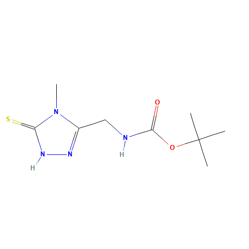 tert-butyl N-[(4-methyl-5-sulfanylidene-1H-1,2,4-triazol-3-yl)methyl]carbamate (CAS: 519056-65-6) - Related Chemical Product