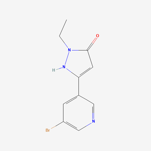 5-(5-bromopyridin-3-yl)-2-ethyl-1H-pyrazol-3-one (CAS: 1289203-68-4) - Related Chemical Product