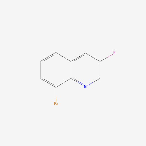 8-bromo-3-fluoroquinoline (CAS: 834884-06-9) - Chemical Structure and Molecular Formula 