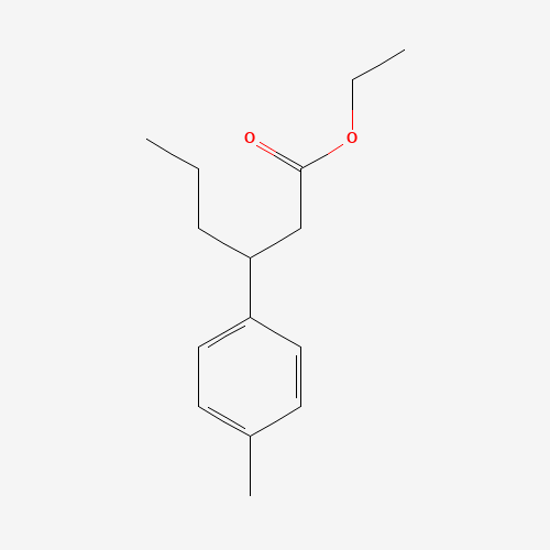 ethyl 3-(4-methylphenyl)hexanoate (CAS: 1332895-99-4) - Chemical Structure and Molecular Formula 