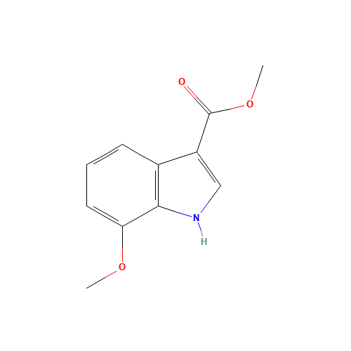 methyl 7-methoxy-1H-indole-3-carboxylate (CAS: 582319-20-8) - Chemical Structure and Molecular Formula 