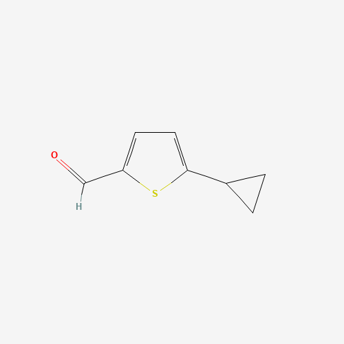 5-cyclopropylthiophene-2-carbaldehyde (CAS: 29481-26-3) - Chemical Structure and Molecular Formula 