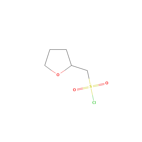 oxolan-2-ylmethanesulfonyl chloride (CAS: 338453-29-5) - Chemical Structure and Molecular Formula 