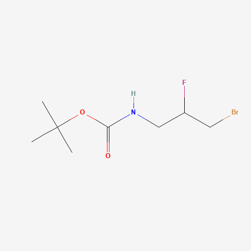 tert-butyl N-(3-bromo-2-fluoropropyl)carbamate (CAS: 943819-57-6) - Chemical Structure and Molecular Formula 
