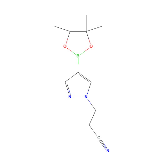 3-[4-(4,4,5,5-tetramethyl-1,3,2-dioxaborolan-2-yl)pyrazol-1-yl]propanenitrile (CAS: 1022092-33-6) - Related Chemical Product