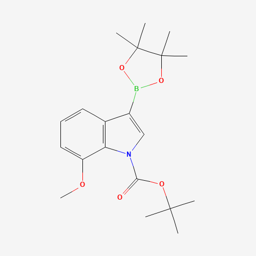 tert-butyl 7-methoxy-3-(4,4,5,5-tetramethyl-1,3,2-dioxaborolan-2-yl)indole-1-carboxylate (CAS: 1218790-26-1) - Related Chemical Product