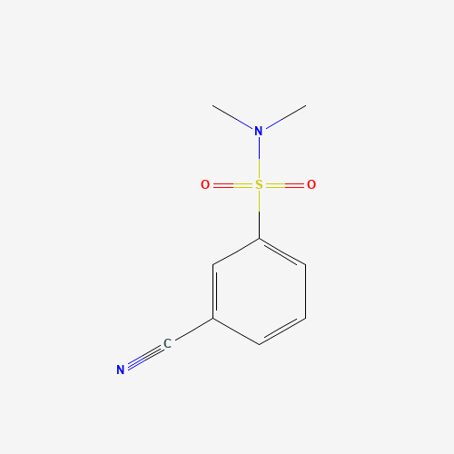 3-cyano-N,N-dimethylbenzenesulfonamide (CAS: 597561-38-1) - Chemical Structure and Molecular Formula 
