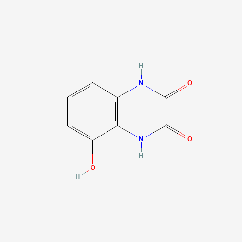 5-hydroxy-1,4-dihydroquinoxaline-2,3-dione (CAS: 862270-94-8) - Chemical Structure and Molecular Formula 