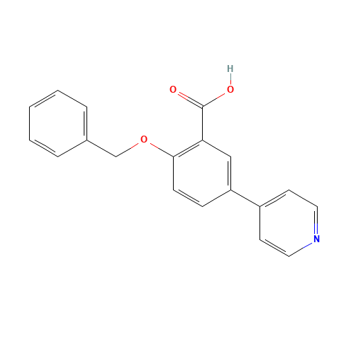 2-phenylmethoxy-5-pyridin-4-ylbenzoic acid (CAS: 1237517-77-9) - Related Chemical Product