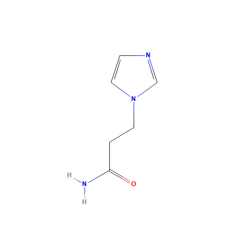 3-imidazol-1-ylpropanamide (CAS: 43115-74-8) - Chemical Structure and Molecular Formula 
