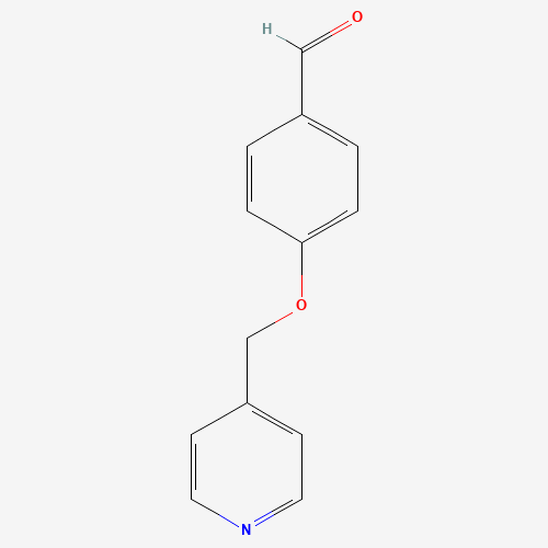 4-(pyridin-4-ylmethoxy)benzaldehyde (CAS: 118001-73-3) - Chemical Structure and Molecular Formula 