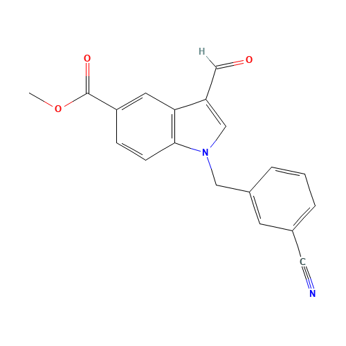methyl 1-[(3-cyanophenyl)methyl]-3-formylindole-5-carboxylate (CAS: 925889-73-2) - Related Chemical Product