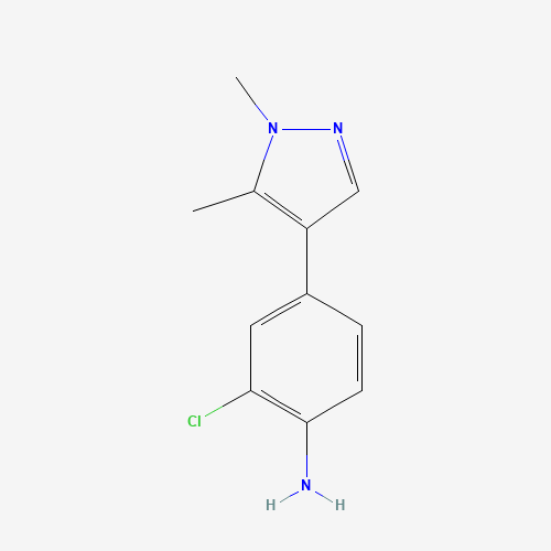 2-chloro-4-(1,5-dimethylpyrazol-4-yl)aniline (CAS: 1400287-25-3) - Related Chemical Product