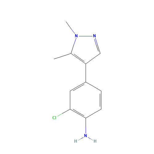 2-chloro-4-(1,5-dimethylpyrazol-4-yl)aniline (CAS: 1400287-25-3) - Related Chemical Product