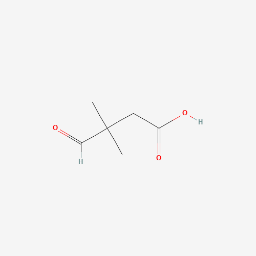 3,3-dimethyl-4-oxobutanoic acid (CAS: 1001391-03-2) - Chemical Structure and Molecular Formula 