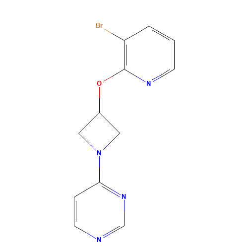 4-[3-(3-bromopyridin-2-yl)oxyazetidin-1-yl]pyrimidine (CAS: 1350606-72-2) - Related Chemical Product