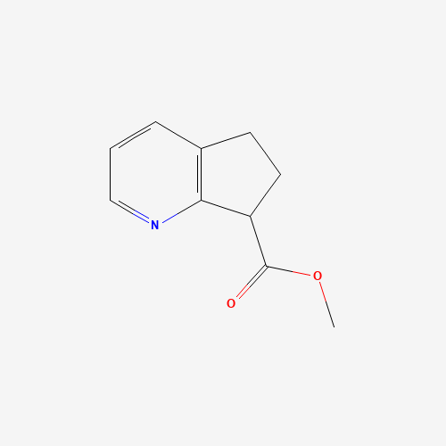 methyl 6,7-dihydro-5H-cyclopenta[b]pyridine-7-carboxylate (CAS: 1190392-49-4) - Chemical Structure and Molecular Formula 