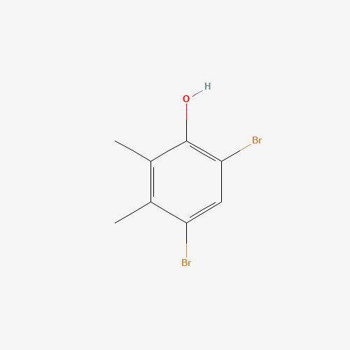 4,6-dibromo-2,3-dimethylphenol (CAS: 15460-16-9) - Chemical Structure and Molecular Formula 