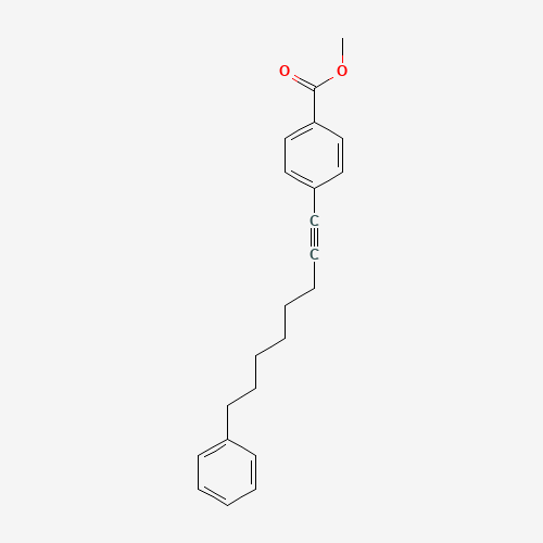 methyl 4-(8-phenyloct-1-ynyl)benzoate (CAS: 1334237-07-8) - Chemical Structure and Molecular Formula 