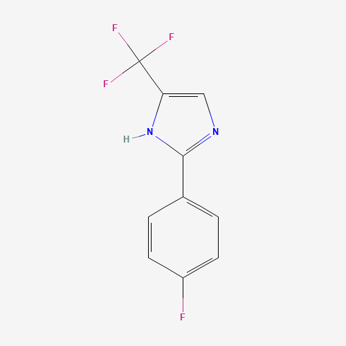 2-(4-fluorophenyl)-5-(trifluoromethyl)-1H-imidazole (CAS: 33469-12-4) - Chemical Structure and Molecular Formula 