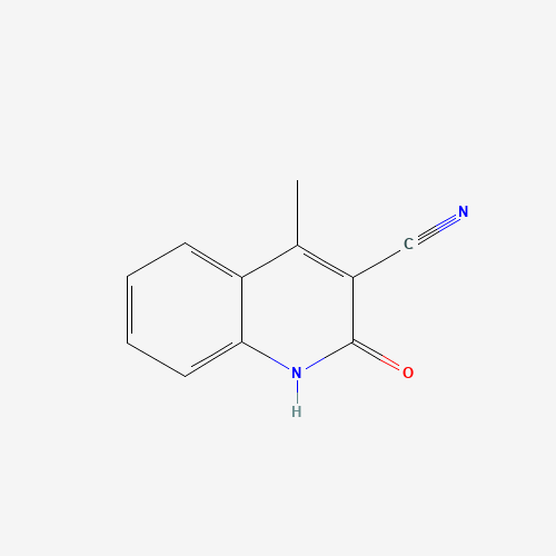 4-methyl-2-oxo-1H-quinoline-3-carbonitrile (CAS: 28448-12-6) - Chemical Structure and Molecular Formula 