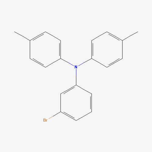 3-bromo-N,N-bis(4-methylphenyl)aniline (CAS: 845526-91-2) - Chemical Structure and Molecular Formula 