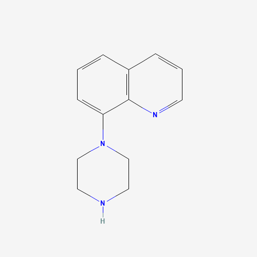 8-piperazin-1-ylquinoline (CAS: 98223-97-3) - Chemical Structure and Molecular Formula 