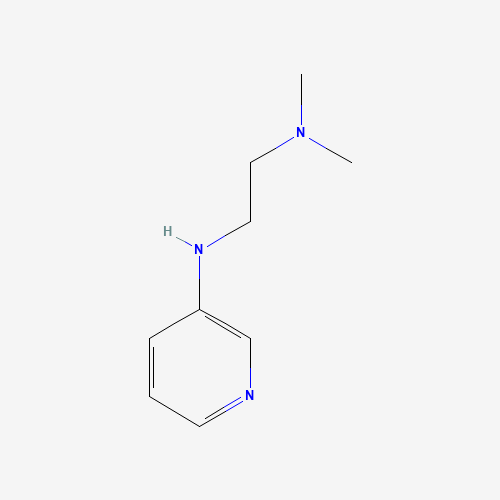 N',N'-dimethyl-N-pyridin-3-ylethane-1,2-diamine (CAS: 75329-42-9) - Chemical Structure and Molecular Formula 