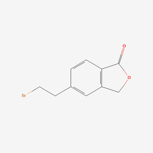 5-(2-bromoethyl)-3H-2-benzofuran-1-one (CAS: 1374357-55-7) - Chemical Structure and Molecular Formula 