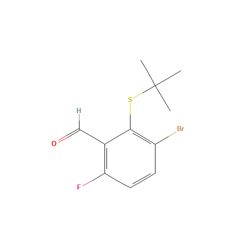 3-bromo-2-tert-butylsulfanyl-6-fluorobenzaldehyde (CAS: 1326714-82-2) - Related Chemical Product
