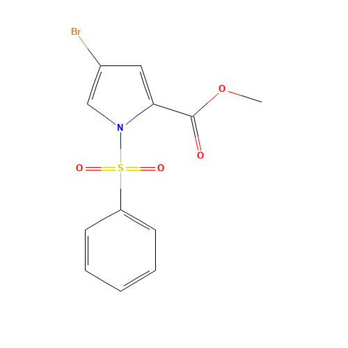 methyl 1-(benzenesulfonyl)-4-bromopyrrole-2-carboxylate (CAS: 882747-46-8) - Related Chemical Product