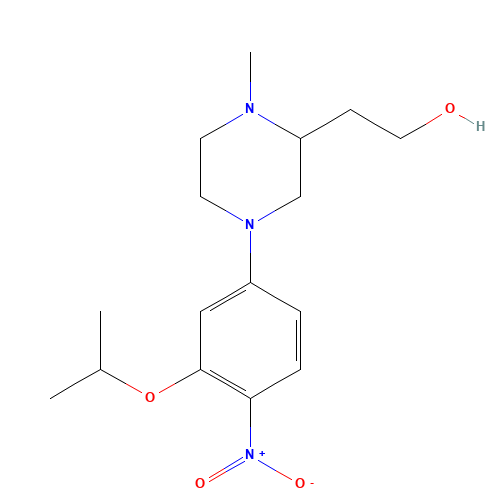2-[1-methyl-4-(4-nitro-3-propan-2-yloxyphenyl)piperazin-2-yl]ethanol (CAS: 1462950-83-9) - Related Chemical Product