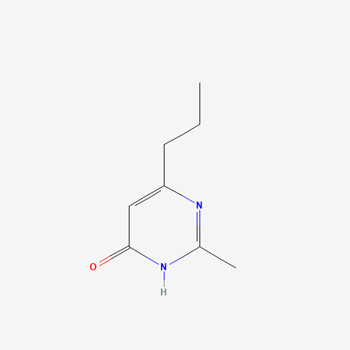 2-methyl-6-propyl-1H-pyrimidin-4-one (CAS: 89967-18-0) - Chemical Structure and Molecular Formula 