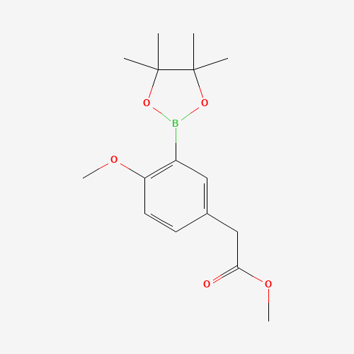 methyl 2-[4-methoxy-3-(4,4,5,5-tetramethyl-1,3,2-dioxaborolan-2-yl)phenyl]acetate (CAS: 944317-65-1) - Related Chemical Product
