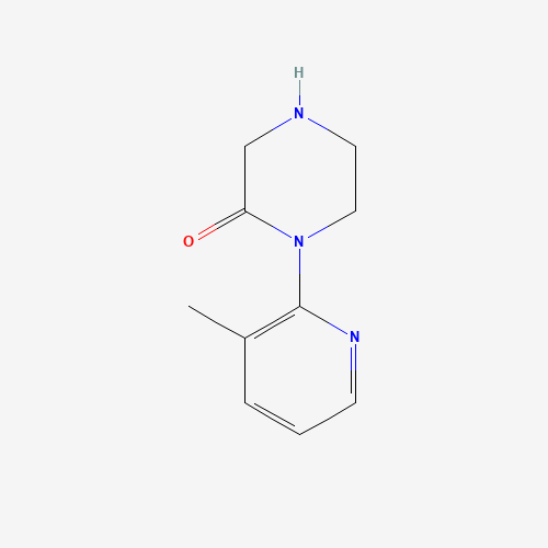 1-(3-methylpyridin-2-yl)piperazin-2-one (CAS: 907972-86-5) - Chemical Structure and Molecular Formula 