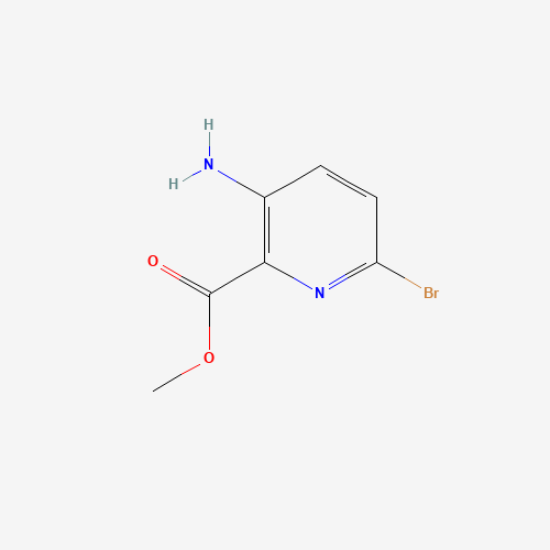 methyl 3-amino-6-bromopyridine-2-carboxylate (CAS: 866775-09-9) - Chemical Structure and Molecular Formula 