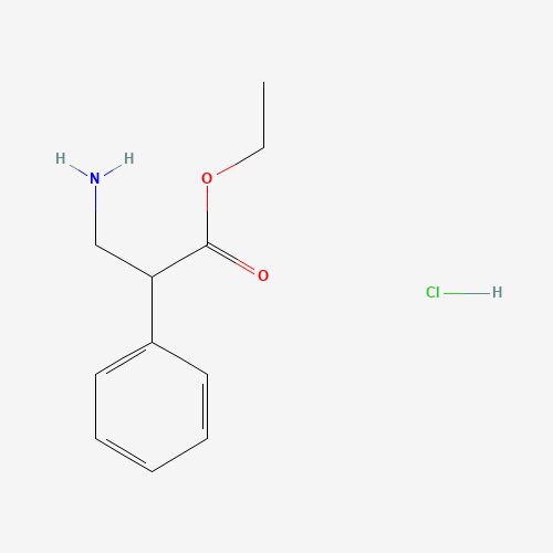 ethyl 3-amino-2-phenylpropanoate;hydrochloride (CAS: 29753-99-9) - Chemical Structure and Molecular Formula 