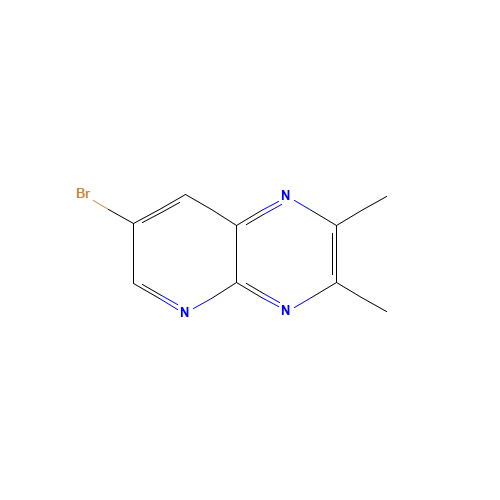 7-bromo-2,3-dimethylpyrido[2,3-b]pyrazine (CAS: 52333-43-4) - Chemical Structure and Molecular Formula 
